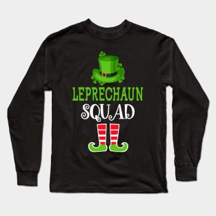 Leprechaun Squad Funny St. Patrick's Day Long Sleeve T-Shirt